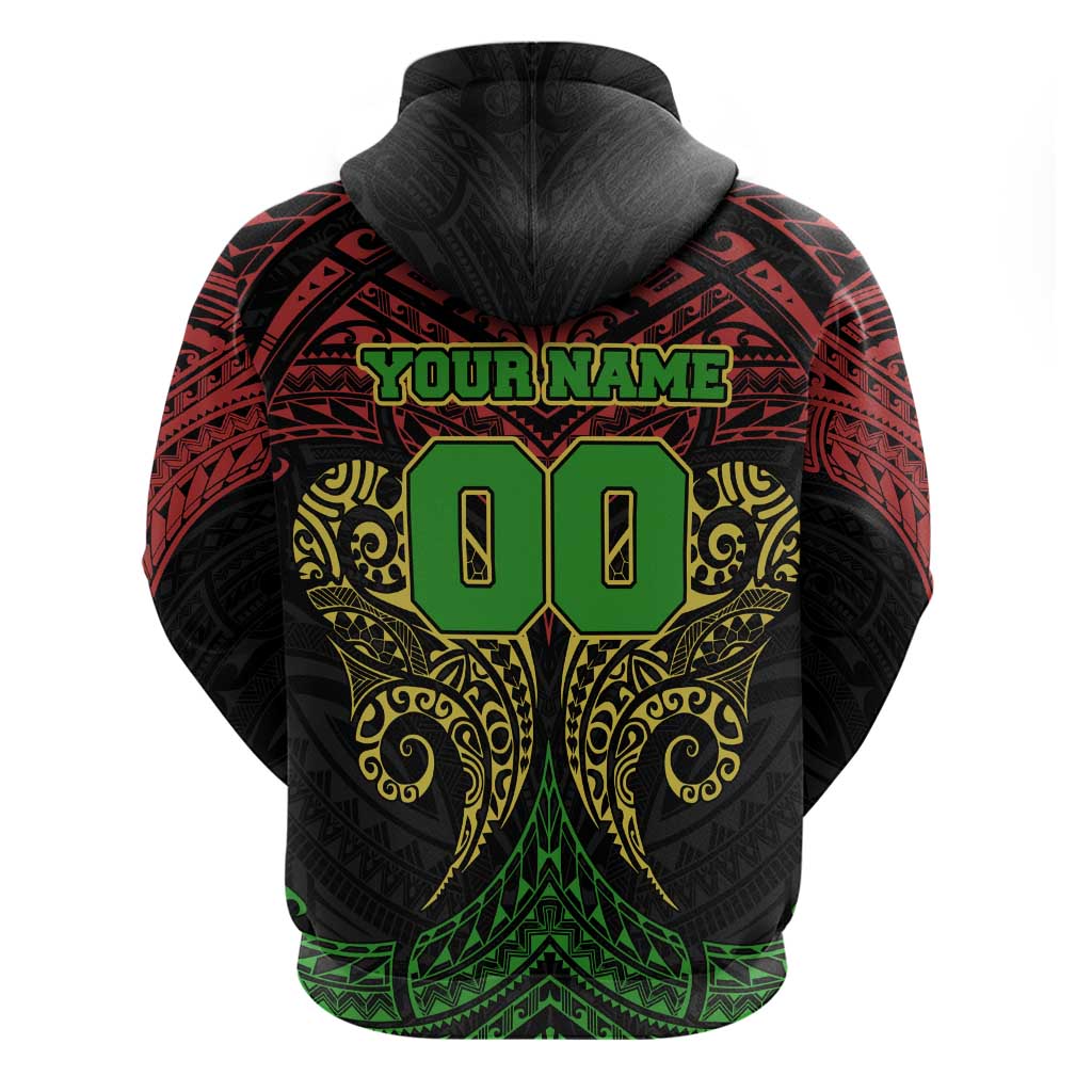 Personalized Penrith Panthers Hoodie Polynesian Tribal Pattern Style