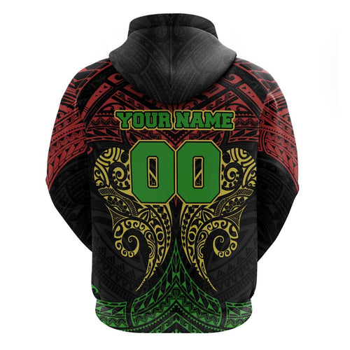 Personalized Penrith Panthers Hoodie Polynesian Tribal Pattern Style