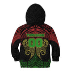 Personalized Penrith Panthers Kid Hoodie Polynesian Tribal Pattern Style