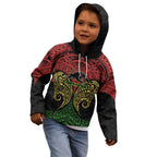 Personalized Penrith Panthers Kid Hoodie Polynesian Tribal Pattern Style
