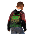 Personalized Penrith Panthers Kid Hoodie Polynesian Tribal Pattern Style