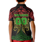 Personalized Penrith Panthers Kid Polo Shirt Polynesian Tribal Pattern Style