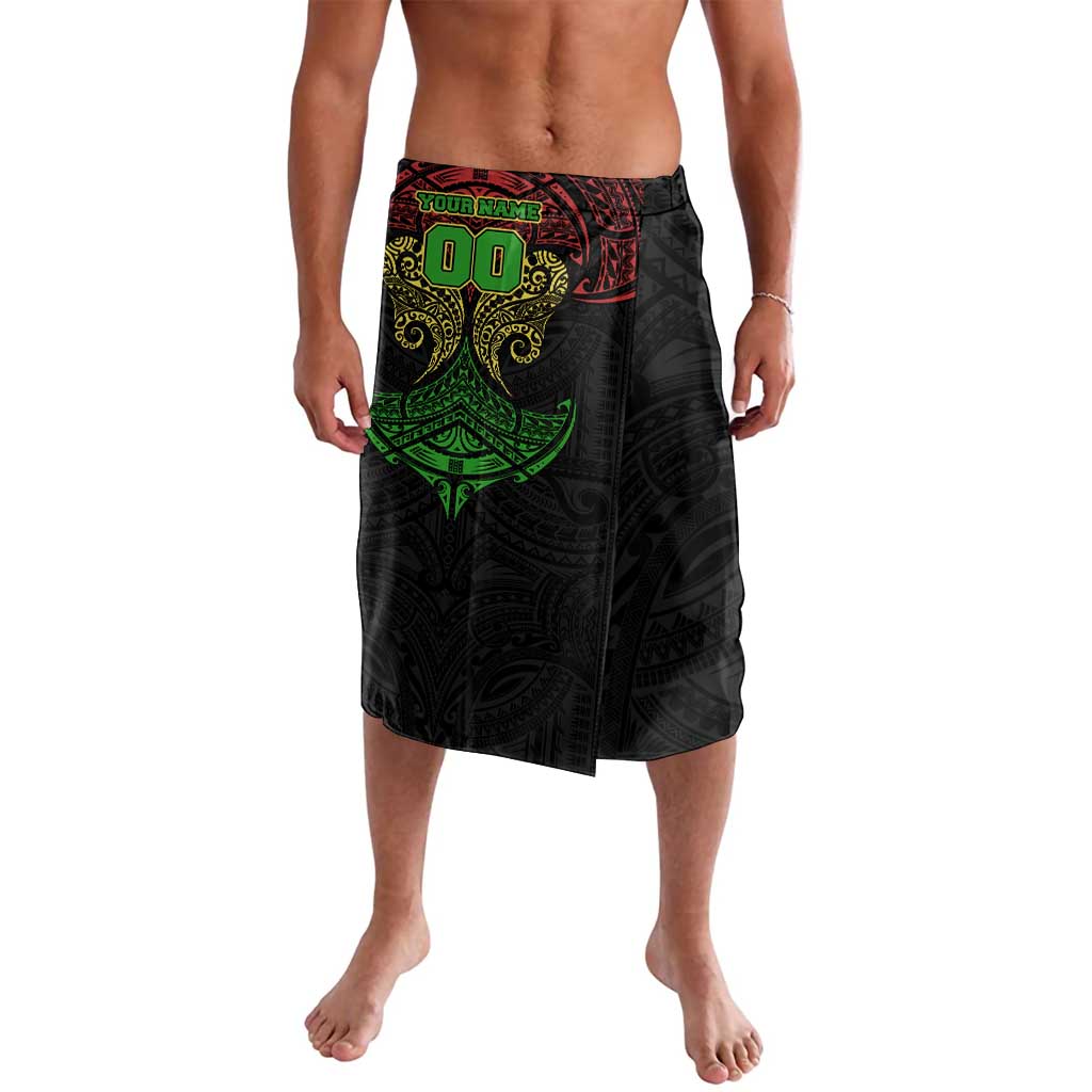 Personalized Penrith Panthers Lavalava Polynesian Tribal Pattern Style