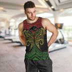 Personalized Penrith Panthers Men Tank Top Polynesian Tribal Pattern Style
