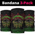 Personalized Penrith Panthers Neck Gaiter Polynesian Tribal Pattern Style