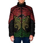 Personalized Penrith Panthers Padded Jacket Polynesian Tribal Pattern Style