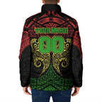 Personalized Penrith Panthers Padded Jacket Polynesian Tribal Pattern Style
