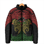 Personalized Penrith Panthers Padded Jacket Polynesian Tribal Pattern Style