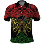 Personalized Penrith Panthers Polo Shirt Polynesian Tribal Pattern Style