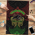 Personalized Penrith Panthers Puzzle Polynesian Tribal Pattern Style