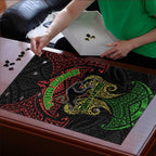 Personalized Penrith Panthers Puzzle Polynesian Tribal Pattern Style