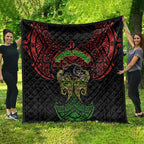 Personalized Penrith Panthers Quilt Polynesian Tribal Pattern Style