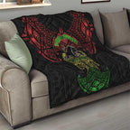 Personalized Penrith Panthers Quilt Polynesian Tribal Pattern Style