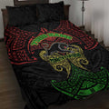 Personalized Penrith Panthers Quilt Bed Set Polynesian Tribal Pattern Style