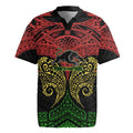 Personalized Penrith Panthers Rugby Jersey Polynesian Tribal Pattern Style