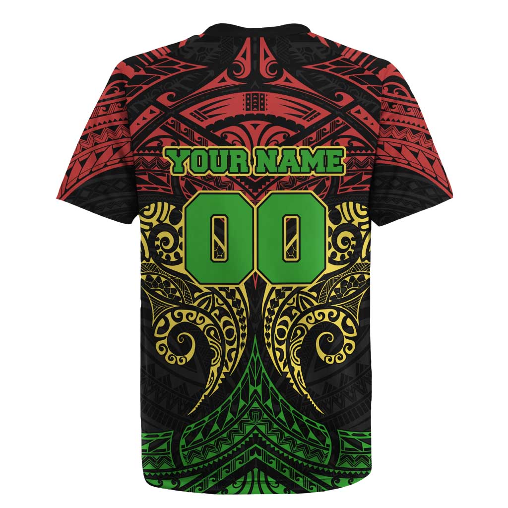 Personalized Penrith Panthers Rugby Jersey Polynesian Tribal Pattern Style