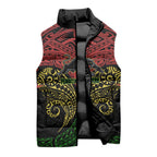 Personalized Penrith Panthers Sleeveless Puffer Jacket Polynesian Tribal Pattern Style