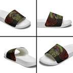 Personalized Penrith Panthers Slide Sandals Polynesian Tribal Pattern Style
