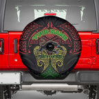 Personalized Penrith Panthers Spare Tire Cover Polynesian Tribal Pattern Style