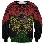 Personalized Penrith Panthers Sweatshirt Polynesian Tribal Pattern Style