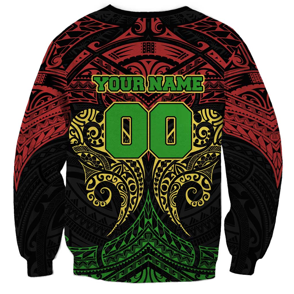 Personalized Penrith Panthers Sweatshirt Polynesian Tribal Pattern Style