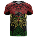 Personalized Penrith Panthers T Shirt Polynesian Tribal Pattern Style