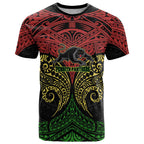 Personalized Penrith Panthers T Shirt Polynesian Tribal Pattern Style