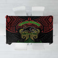 Personalized Penrith Panthers Tablecloth Polynesian Tribal Pattern Style