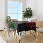 Personalized Penrith Panthers Tablecloth Polynesian Tribal Pattern Style