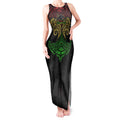 Personalized Penrith Panthers Tank Maxi Dress Polynesian Tribal Pattern Style