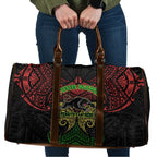 Personalized Penrith Panthers Travel Bag Polynesian Tribal Pattern Style