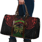 Personalized Penrith Panthers Travel Bag Polynesian Tribal Pattern Style