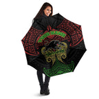 Personalized Penrith Panthers Umbrella Polynesian Tribal Pattern Style