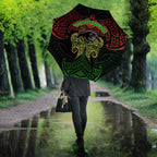 Personalized Penrith Panthers Umbrella Polynesian Tribal Pattern Style