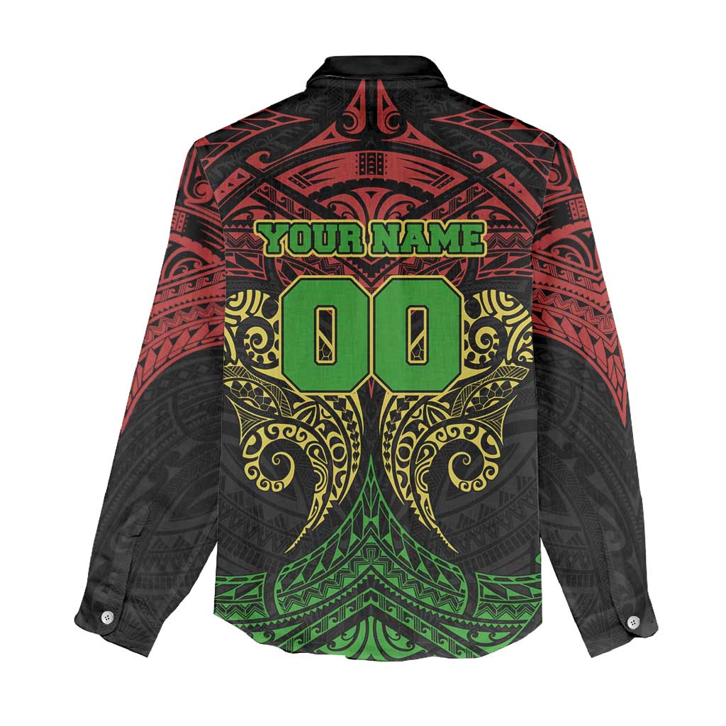 Personalized Penrith Panthers Women Casual Shirt Polynesian Tribal Pattern Style