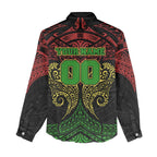 Personalized Penrith Panthers Women Casual Shirt Polynesian Tribal Pattern Style