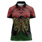 Personalized Penrith Panthers Women Polo Shirt Polynesian Tribal Pattern Style