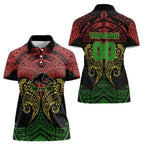 Personalized Penrith Panthers Women Polo Shirt Polynesian Tribal Pattern Style
