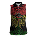 Personalized Penrith Panthers Women Sleeveless Polo Shirt Polynesian Tribal Pattern Style