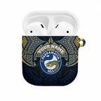 Personalized Parramatta Eels AirPods Case Polynesian Tribal Pattern Style