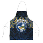 Personalized Parramatta Eels Apron Polynesian Tribal Pattern Style