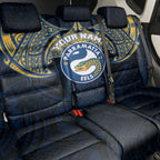 Personalized Parramatta Eels Back Car Seat Cover Polynesian Tribal Pattern Style