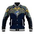 Personalized Parramatta Eels Baseball Jacket Polynesian Tribal Pattern Style