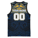 Personalized Parramatta Eels Basketball Jersey Polynesian Tribal Pattern Style