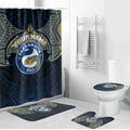 Personalized Parramatta Eels Bathroom Set Polynesian Tribal Pattern Style