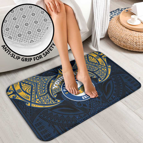 Personalized Parramatta Eels Bathroom Set Polynesian Tribal Pattern Style