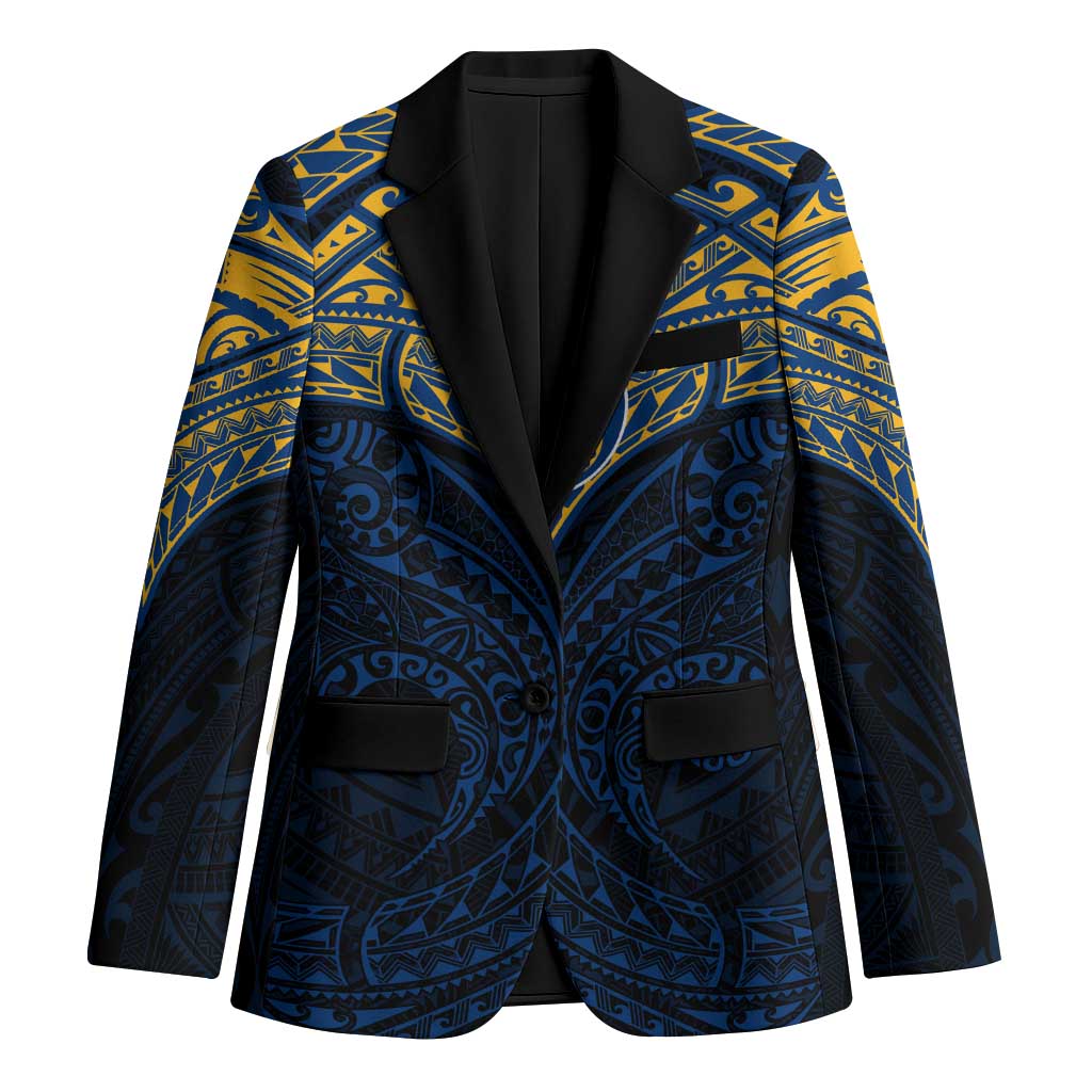 Personalized Parramatta Eels Blazer Polynesian Tribal Pattern Style