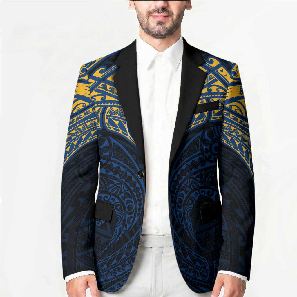 Personalized Parramatta Eels Blazer Polynesian Tribal Pattern Style