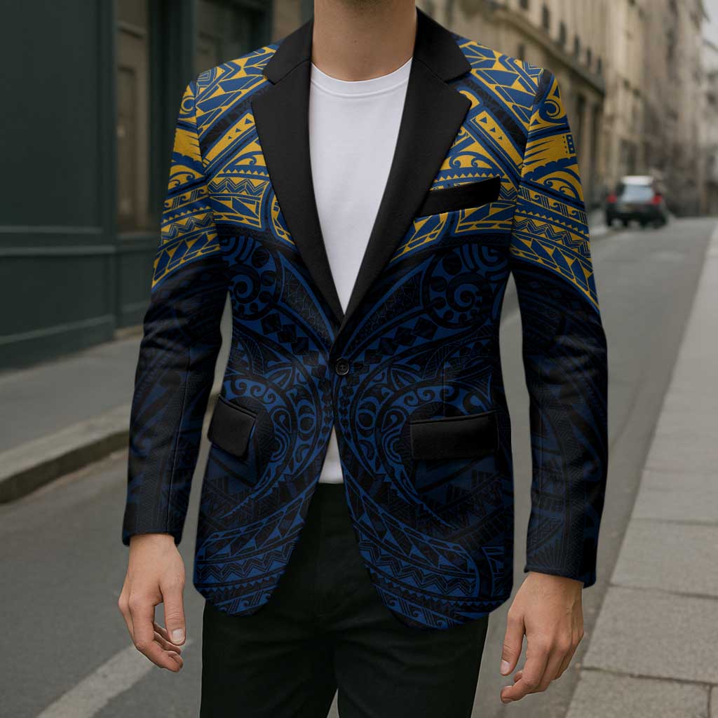 Personalized Parramatta Eels Blazer Polynesian Tribal Pattern Style
