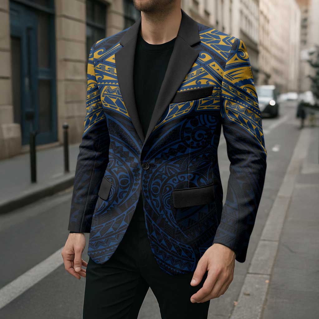Personalized Parramatta Eels Blazer Polynesian Tribal Pattern Style
